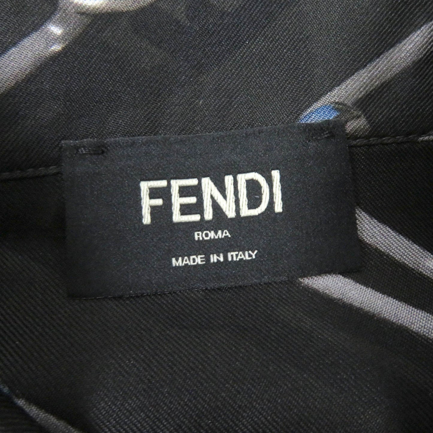 FENDI Long sleeve shirt FS0585 silk charcoal 39