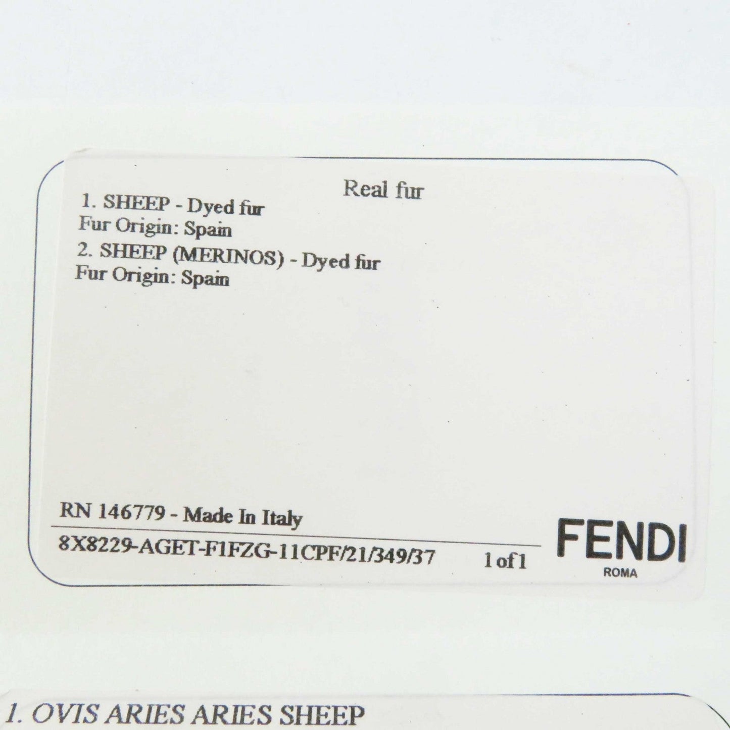 FENDI Sandals 8X8229 Sheep Fur Mouton Red type 37