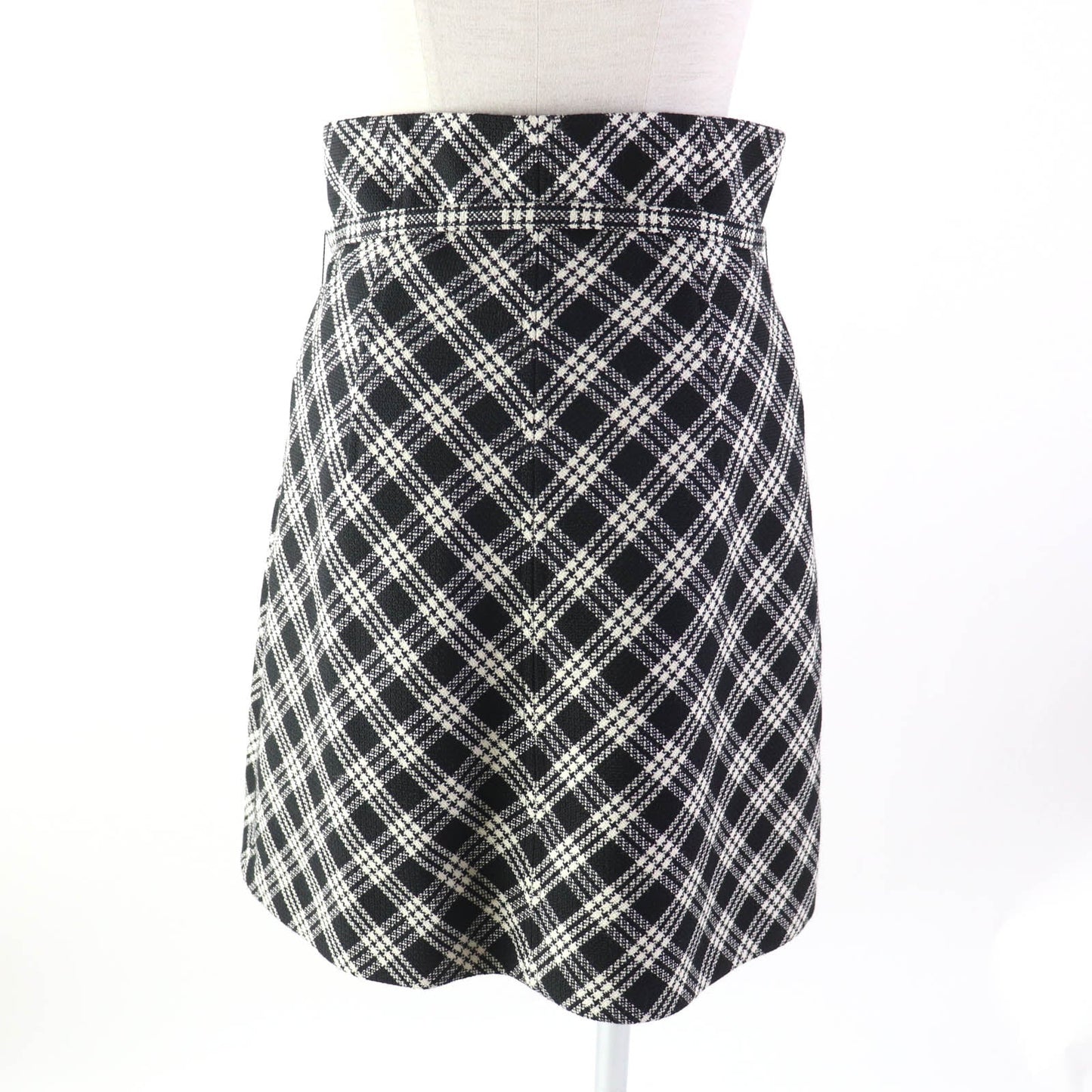 Christian Dior skirt 251J80A1244 wool Black White 42