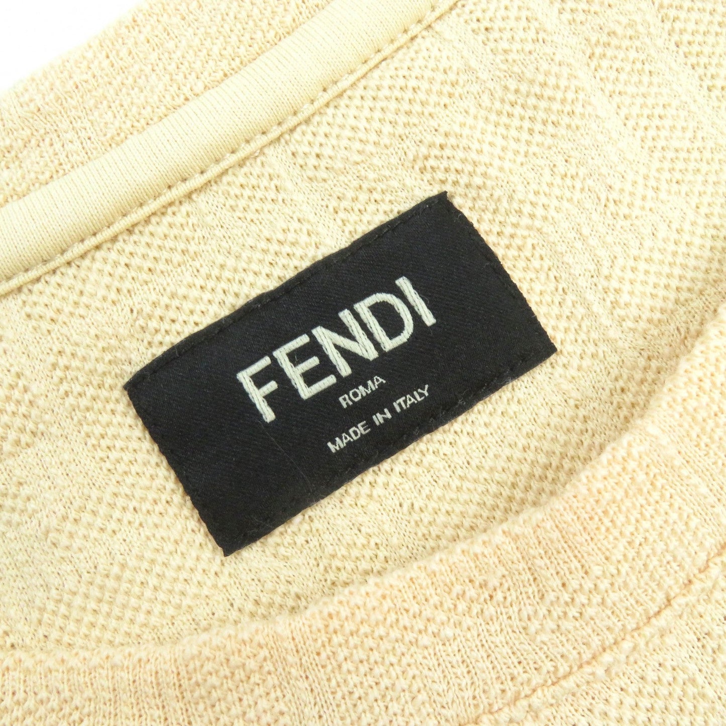 FENDI Short sleeve T-shirt FY0936 cotton beige M