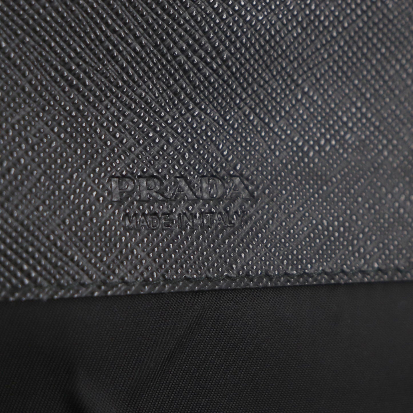 PRADA Shoulder Bag 2ZH109 Nylon saffiano leather black