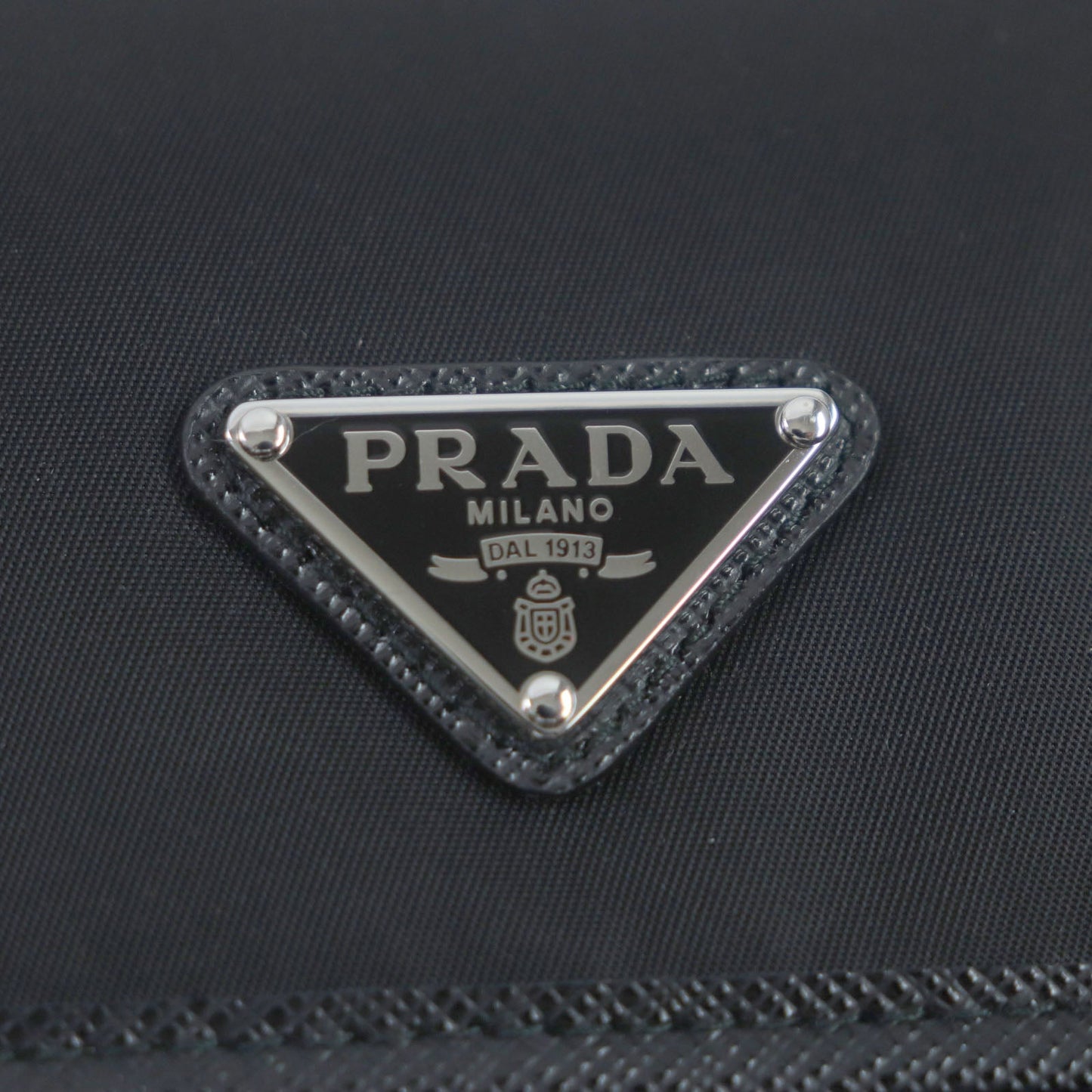 PRADA Shoulder Bag 2ZH109 Nylon saffiano leather black