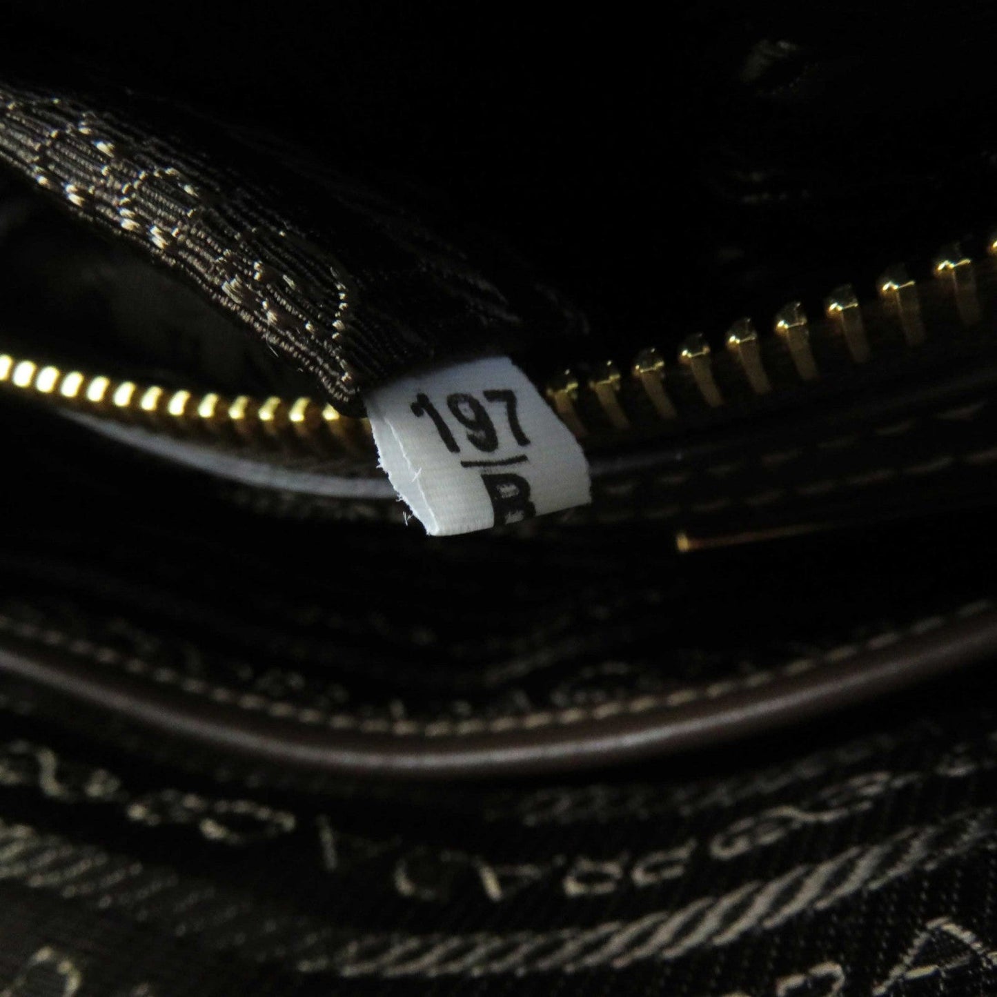 PRADA Handbag 1BA104 Leather canvas Beige Brown, CORDA BRUCIATO logo jacquard