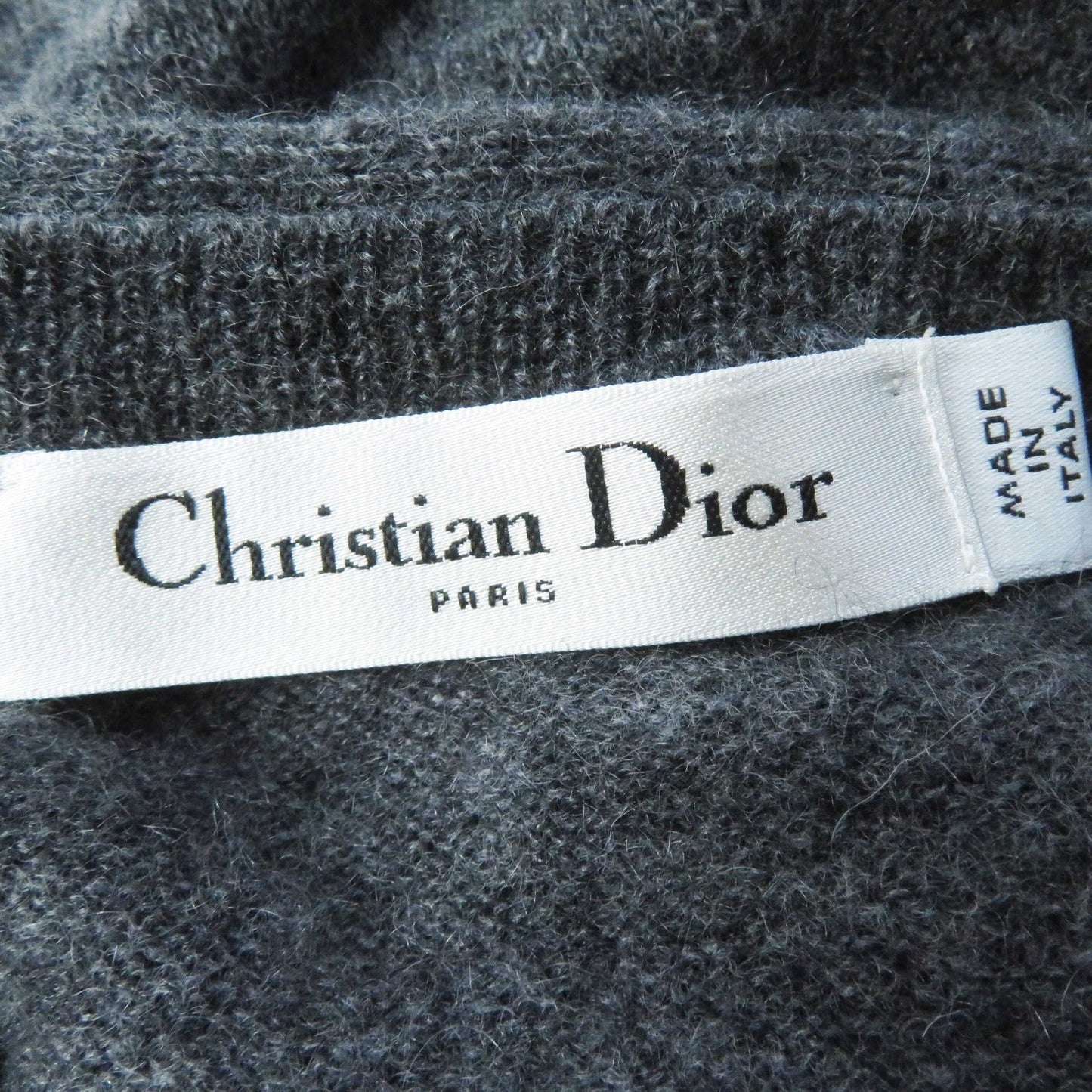 Christian Dior knit 354S48AM053 cashmere Charcoal gray 42