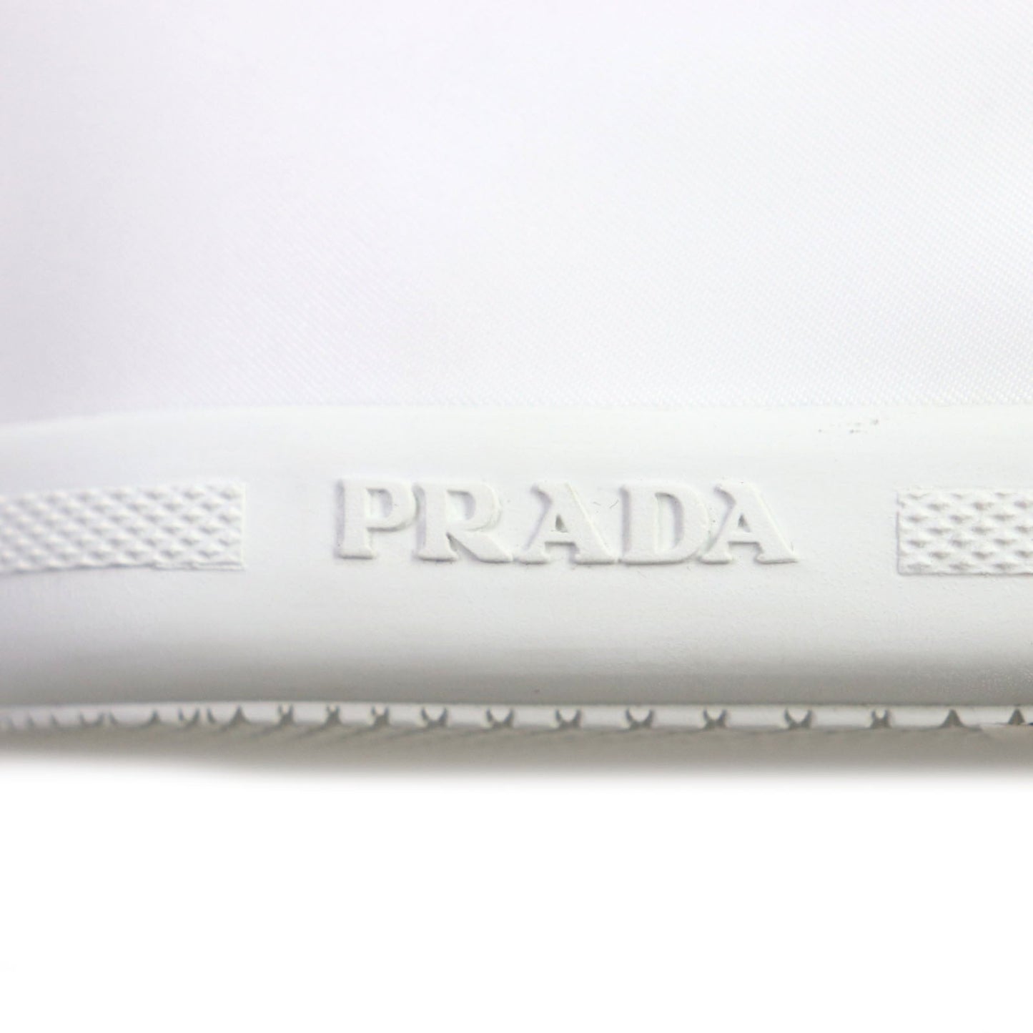 PRADA Low cut sneakers 2EG326 Nylon Leather white 5