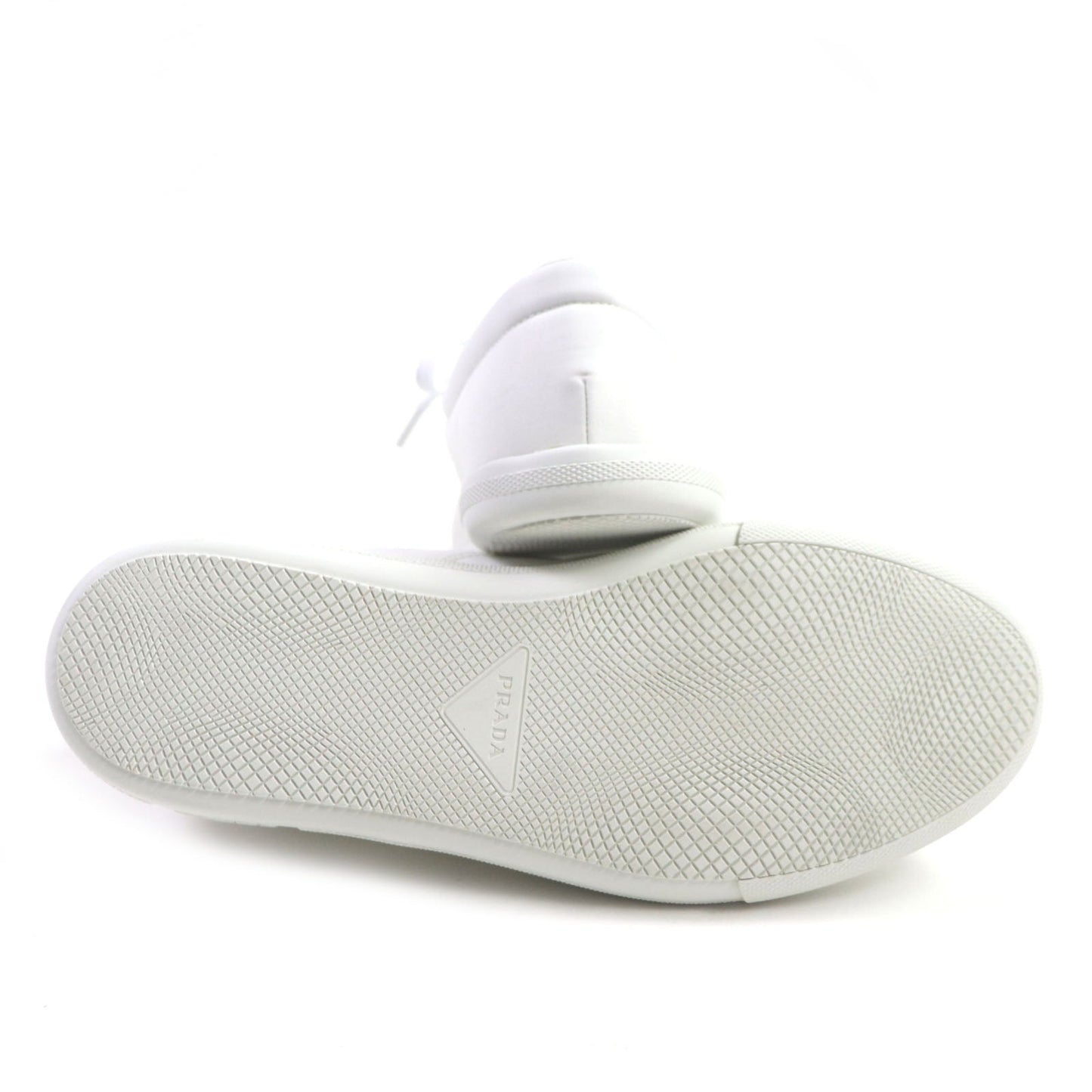 PRADA Low cut sneakers 2EG326 Nylon Leather white 5