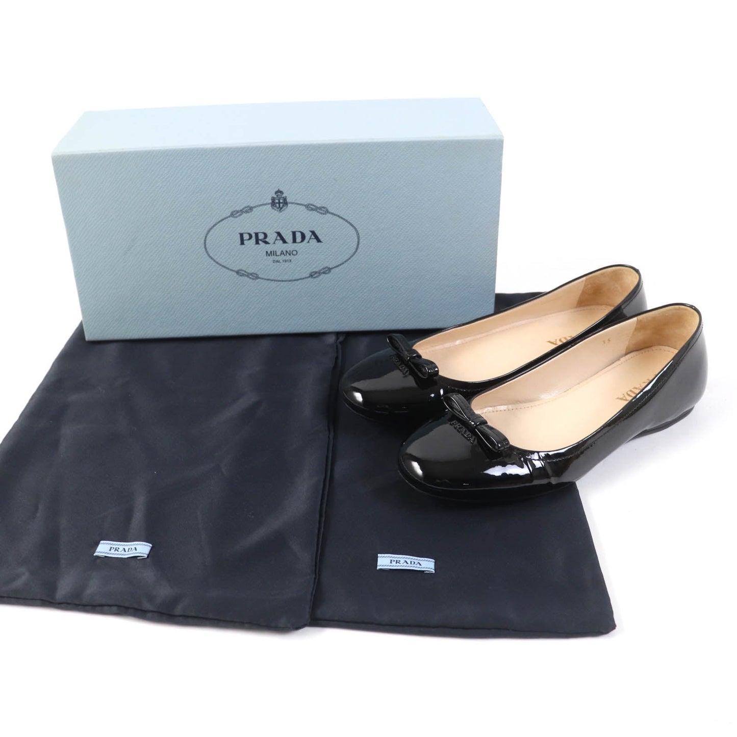 PRADA pumps leather black 35