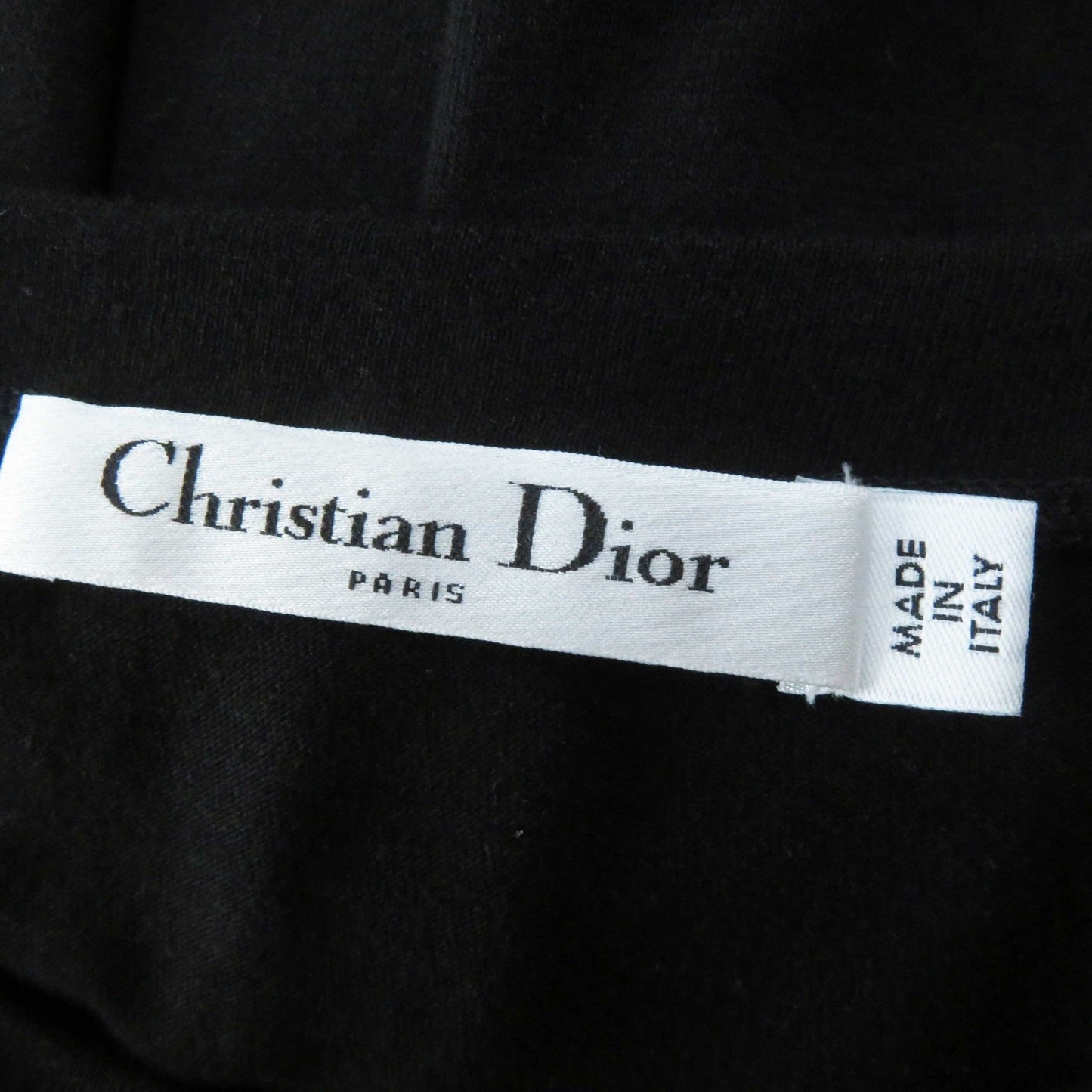 Christian Dior Short sleeve T-shirt 213T03TC001 cotton black S