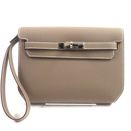 HERMES Kelly Depeche 25 Togo Clutch Bag