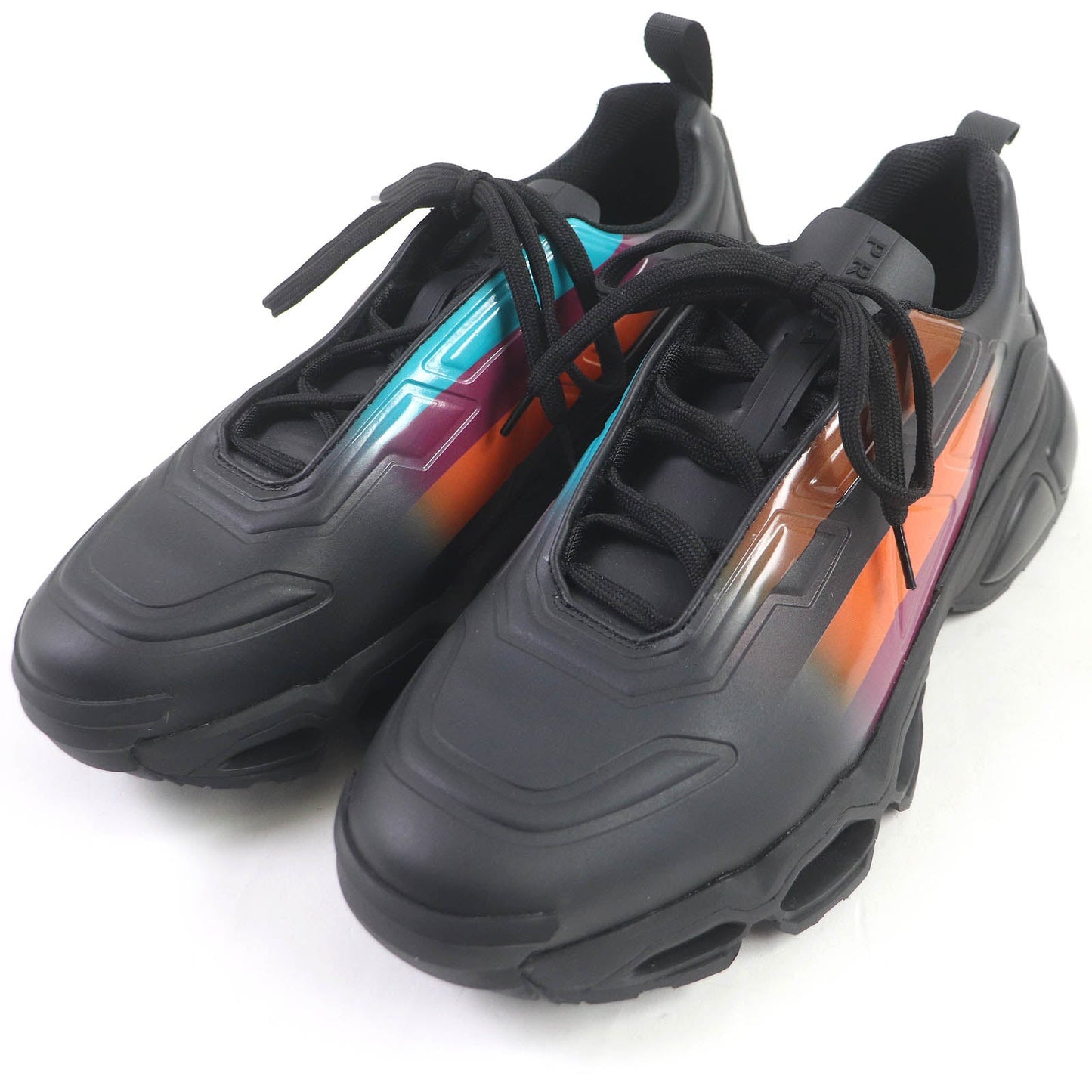 PRADA Low cut sneakers 4E3595 Technical fabric black COLLISION CROSS 7