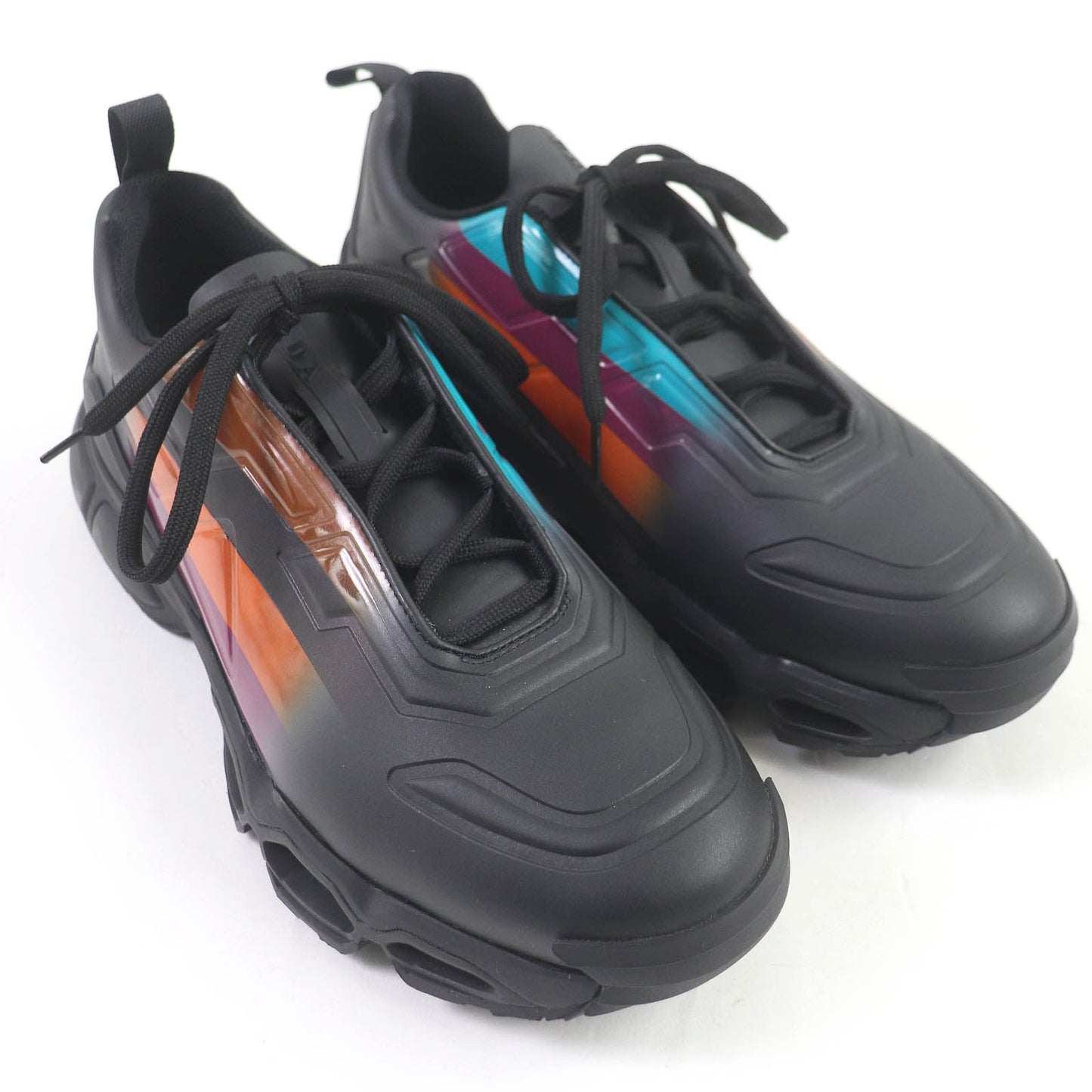 PRADA Low cut sneakers 4E3595 Technical fabric black COLLISION CROSS 7