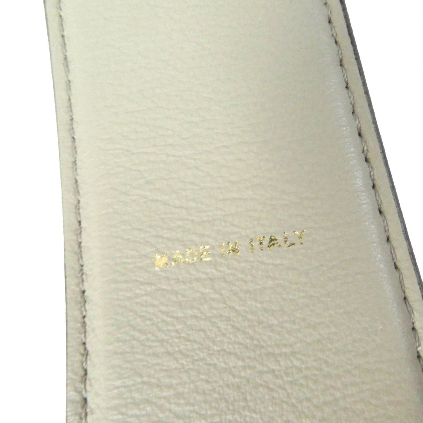 FENDI Shoulder strap leather beige