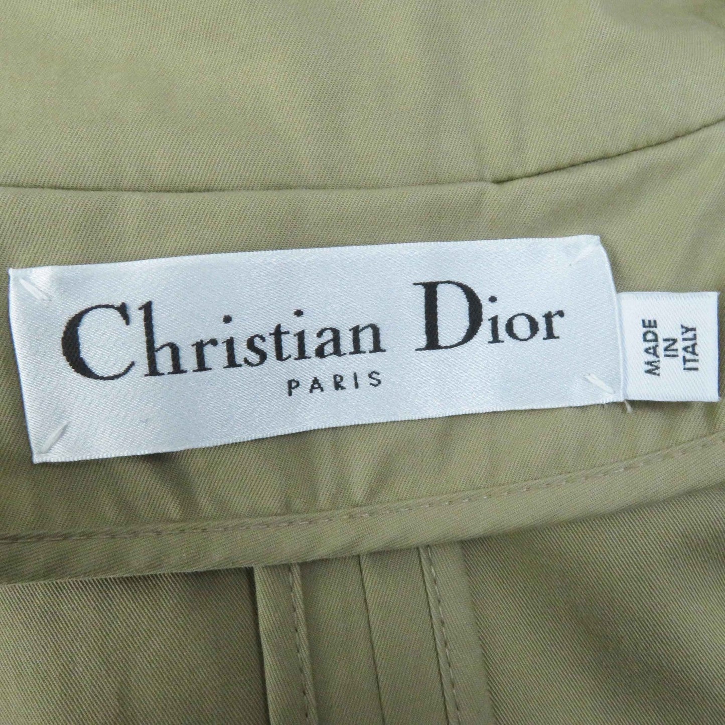 Christian Dior trench coat 841M55A3332 cotton beige 44
