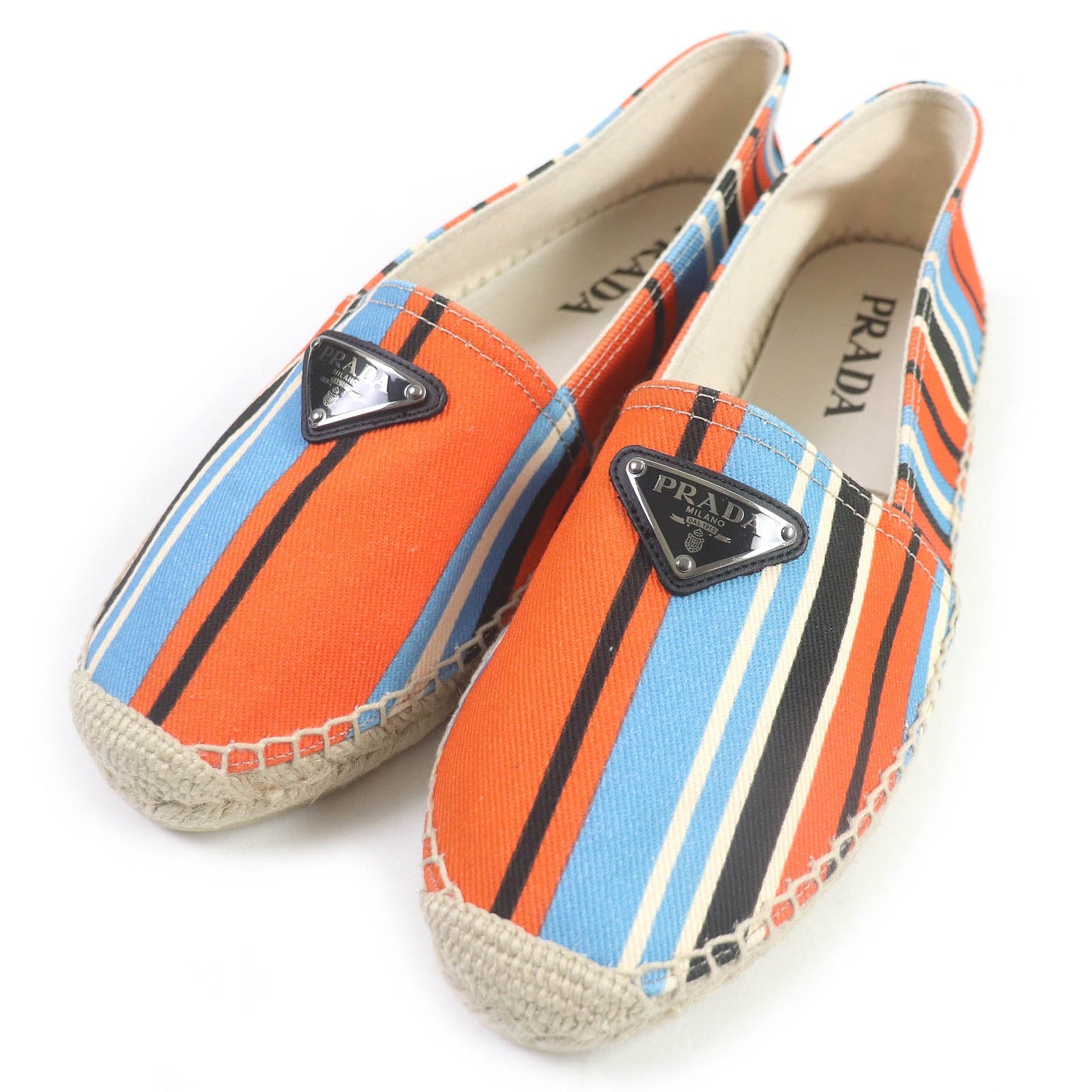 PRADA Slip-on 2DE136 canvas Orange type 8