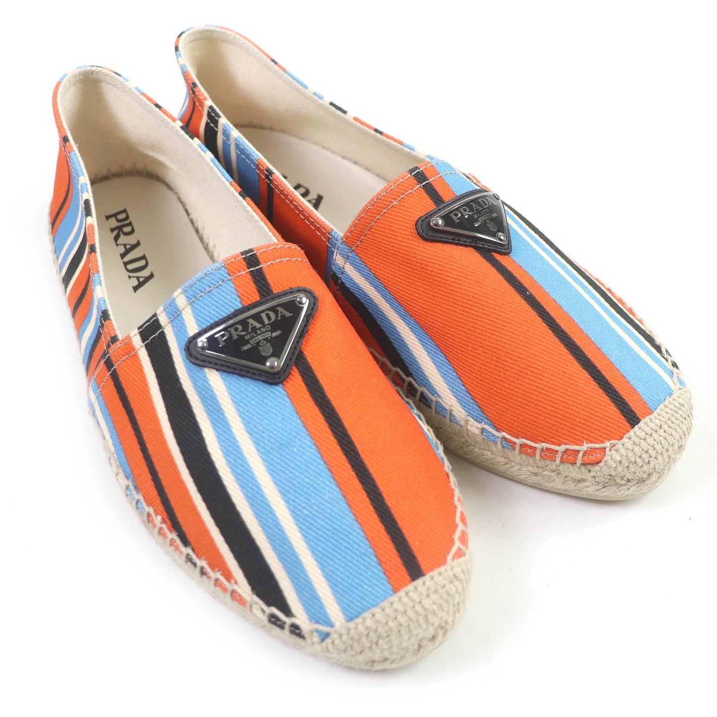 PRADA Slip-on 2DE136 canvas Orange type 8