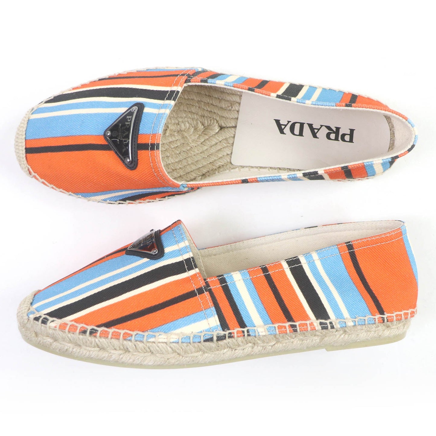PRADA Slip-on 2DE136 canvas Orange type 8