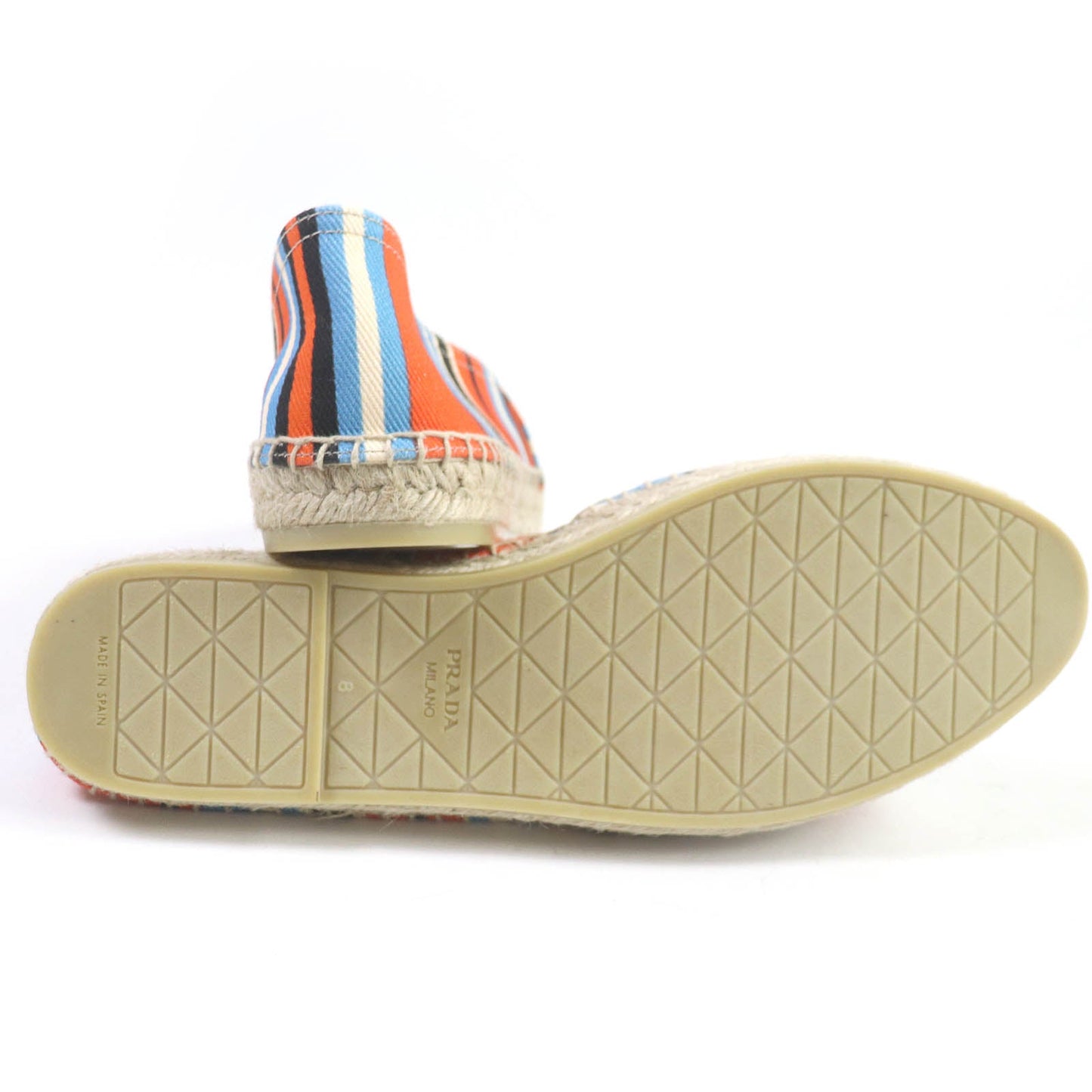 PRADA Slip-on 2DE136 canvas Orange type 8