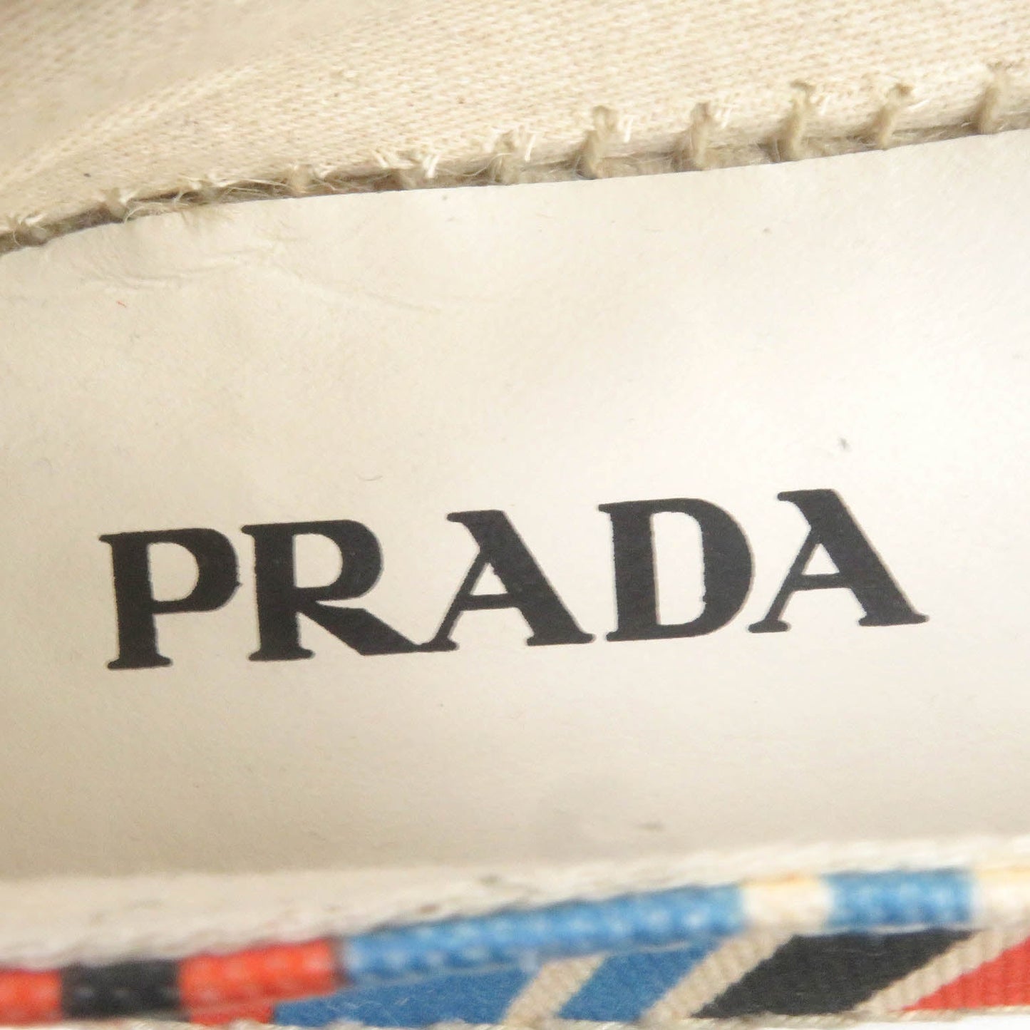 PRADA Slip-on 2DE136 canvas Orange type 8