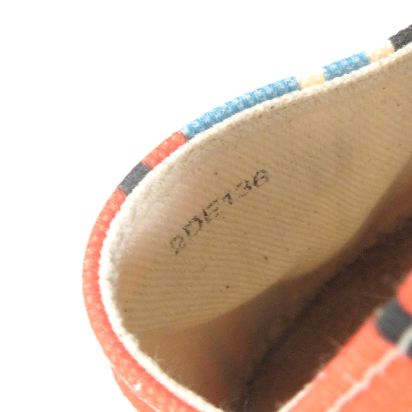PRADA Slip-on 2DE136 canvas Orange type 8