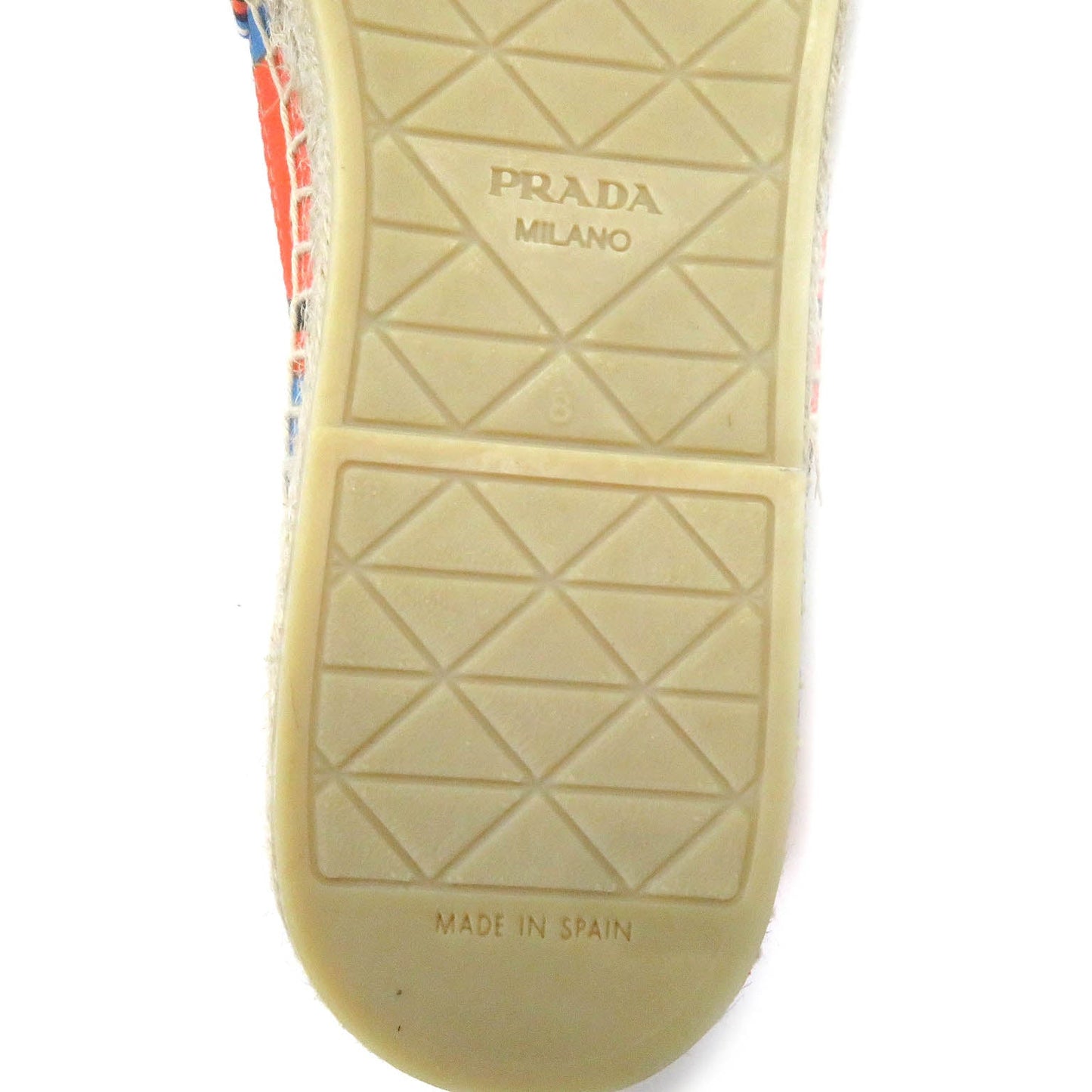 PRADA Slip-on 2DE136 canvas Orange type 8