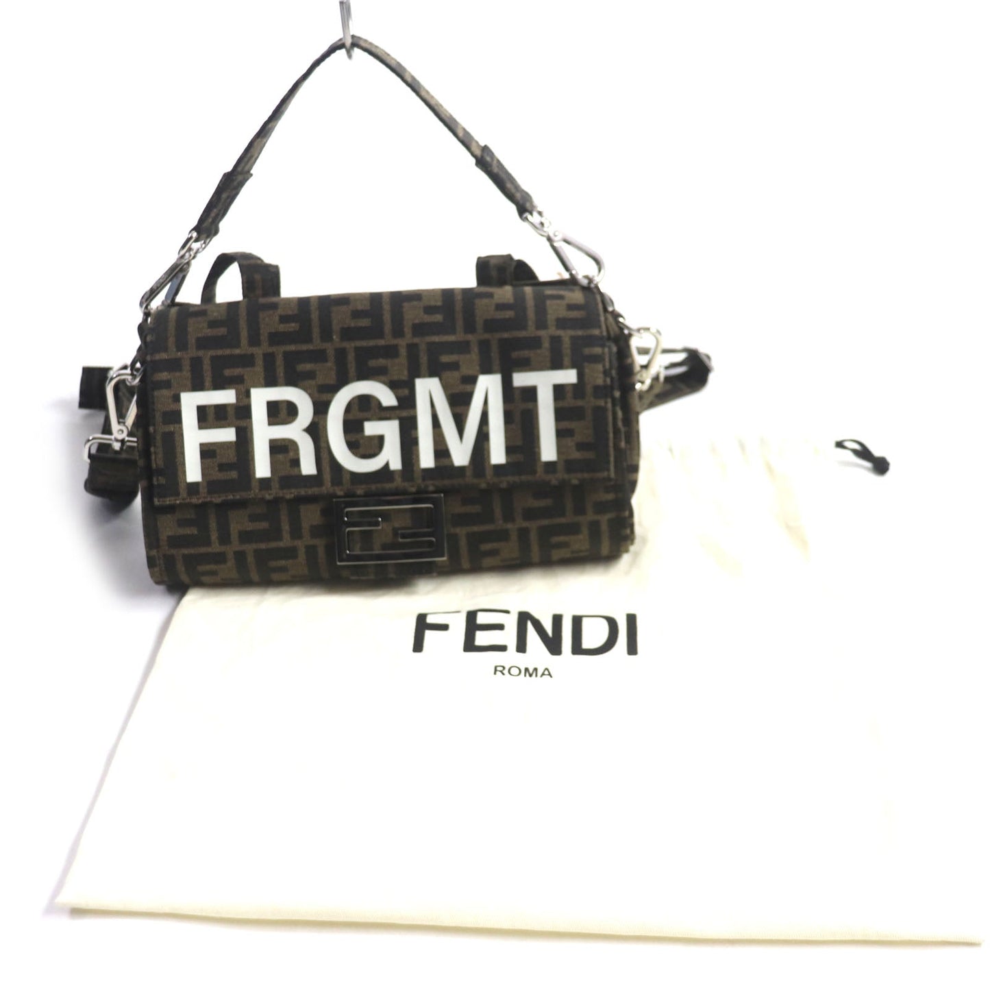 FENDI Shoulder Bag 8BH418 canvas Brown