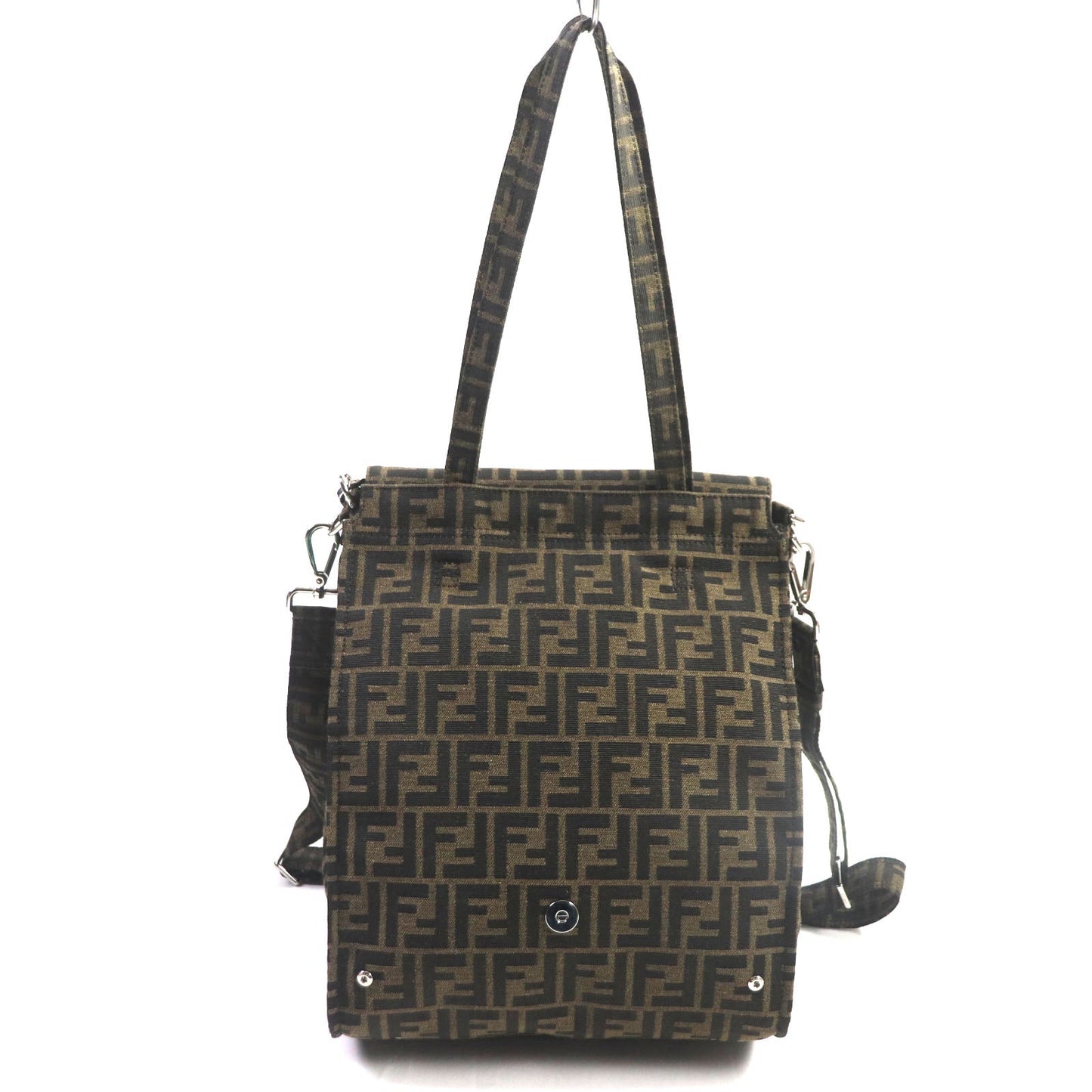 FENDI Shoulder Bag 8BH418 canvas Brown