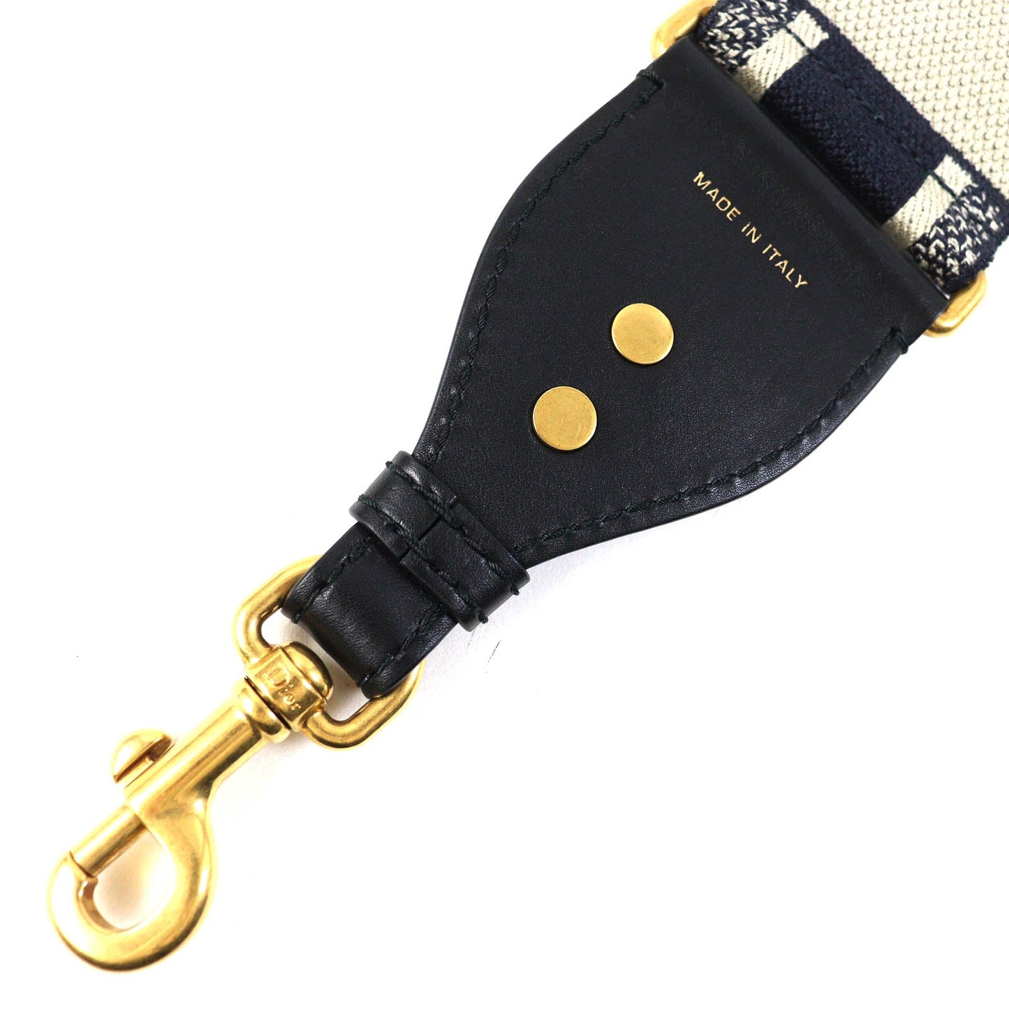 Christian Dior Shoulder strap canvas Beige navy