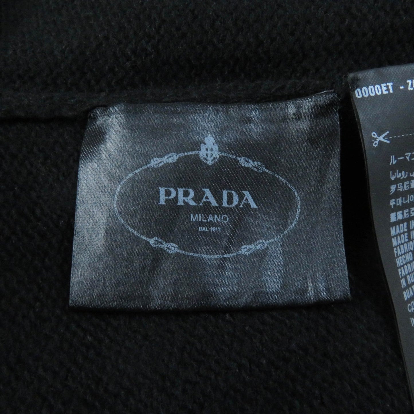 PRADA knit wool black 40