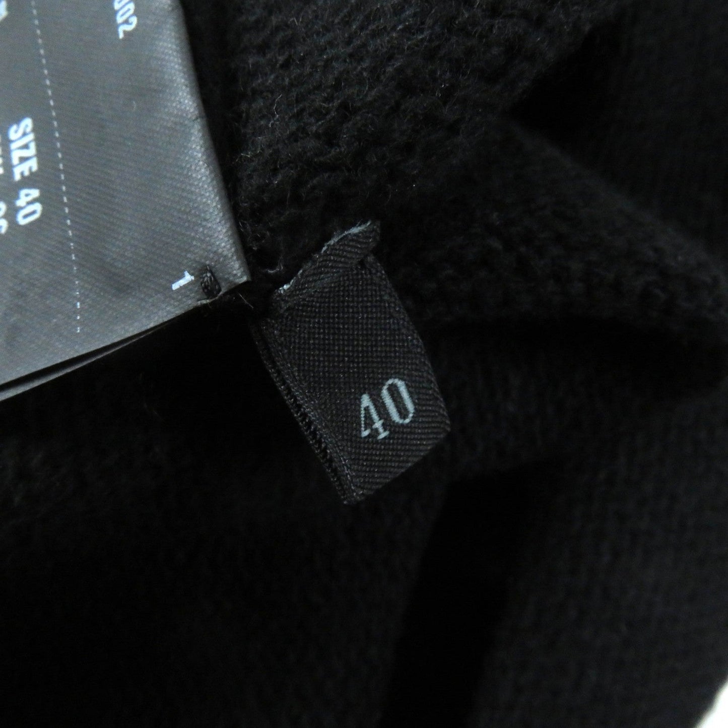 PRADA knit wool black 40