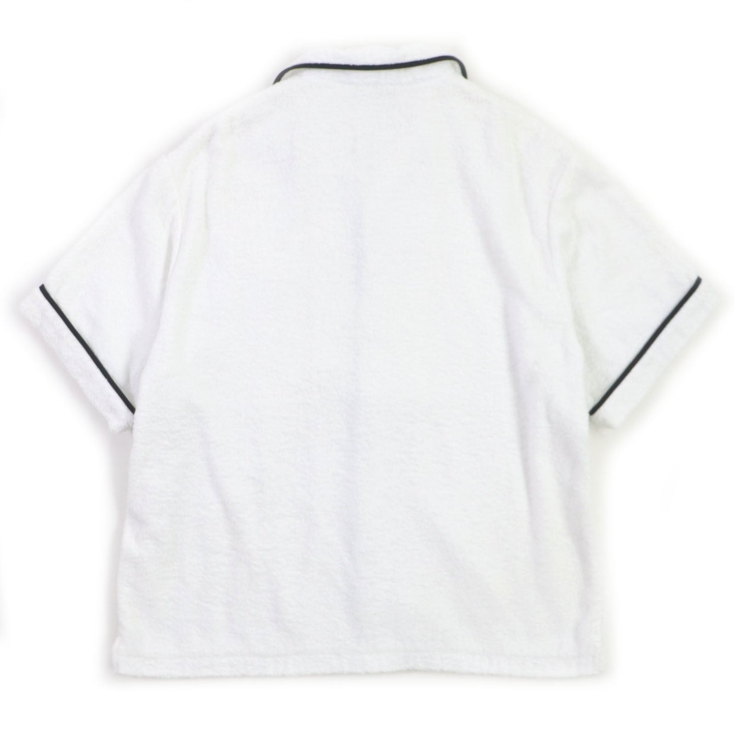 PRADA Short sleeve shirt SC559 cotton White black XL