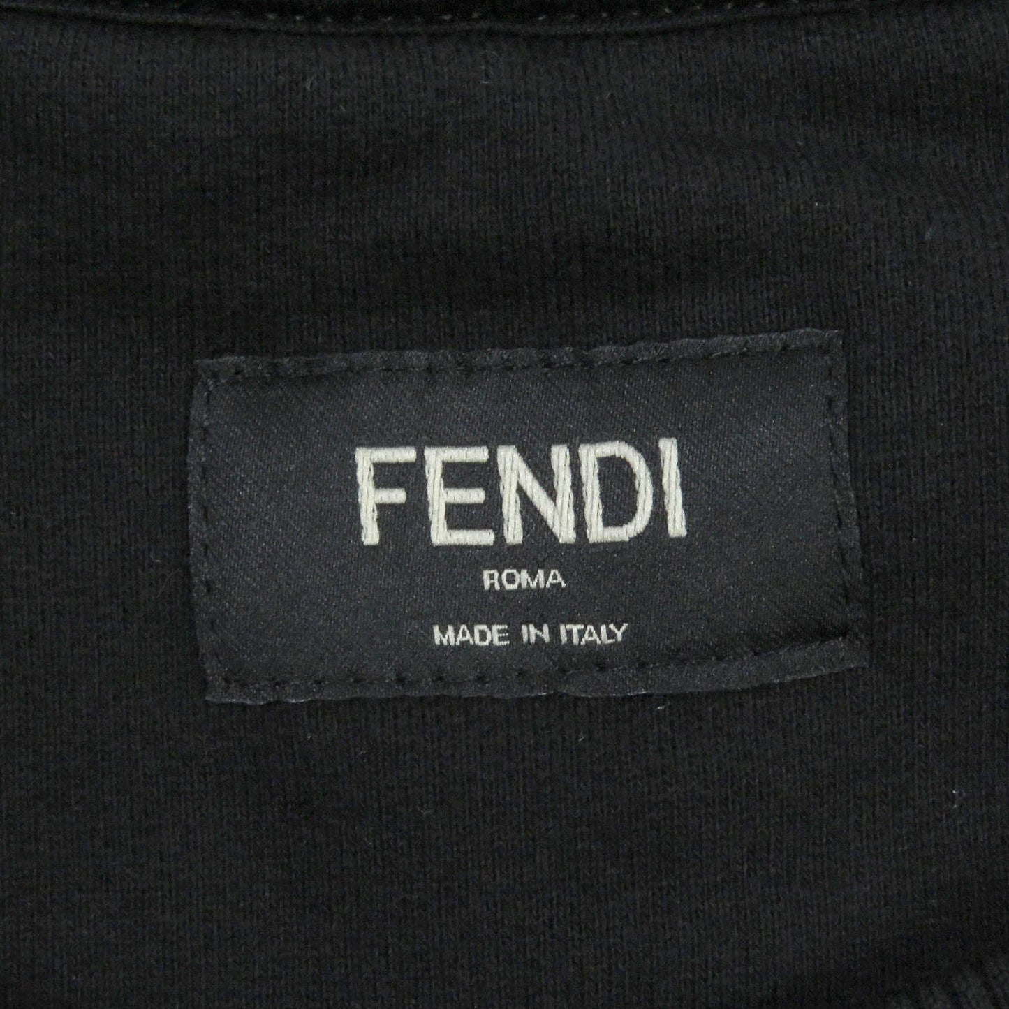 FENDI sweat FY0178 cotton black XL