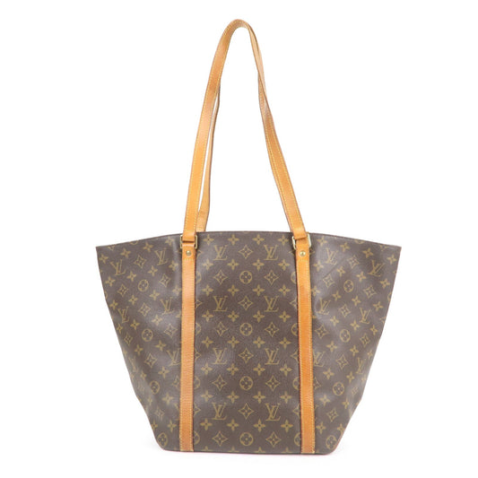 Louis Vuitton Monogram Sac Shopping Shoulder Bag Brown M51108