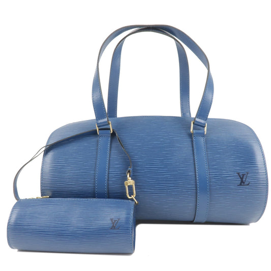 Louis Vuitton Epi Soufflot Shoulder Bag Hand Bag Blue M52222