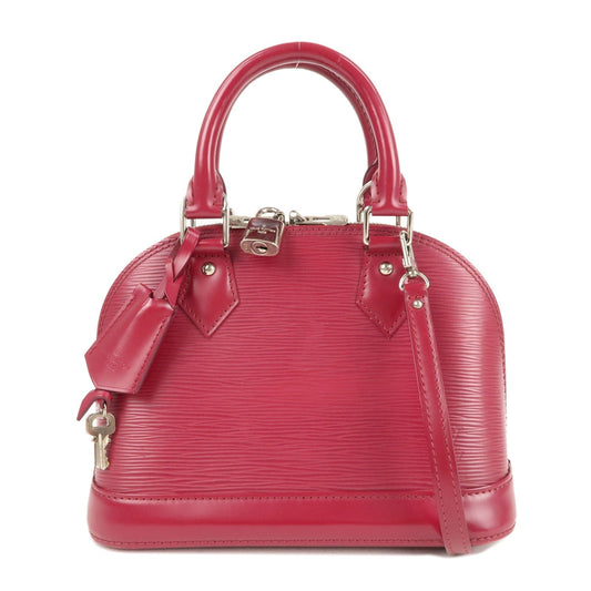 Louis Vuitton Epi Alma BB Hand Bag Shoulder Bag Fuchsia M40851