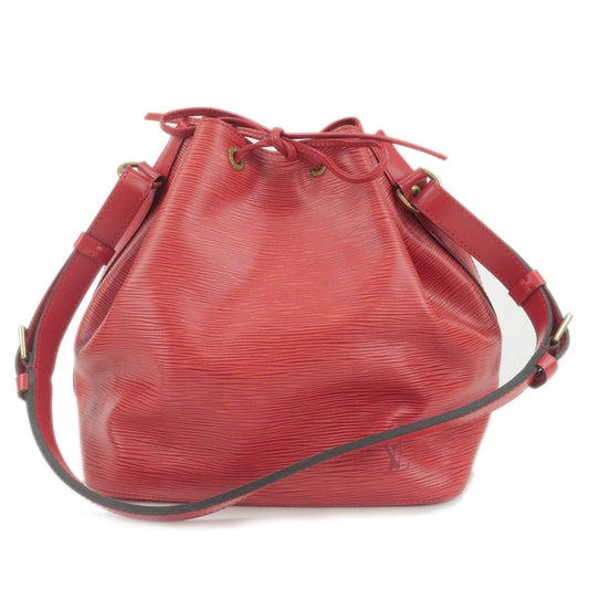 Louis Vuitton Epi Petit Noe Shoulder Bag Castilian Red M44107