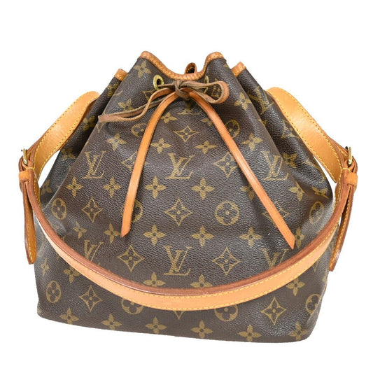 Louis Vuitton Petit Noé  Canvas Shoulder Bag ()