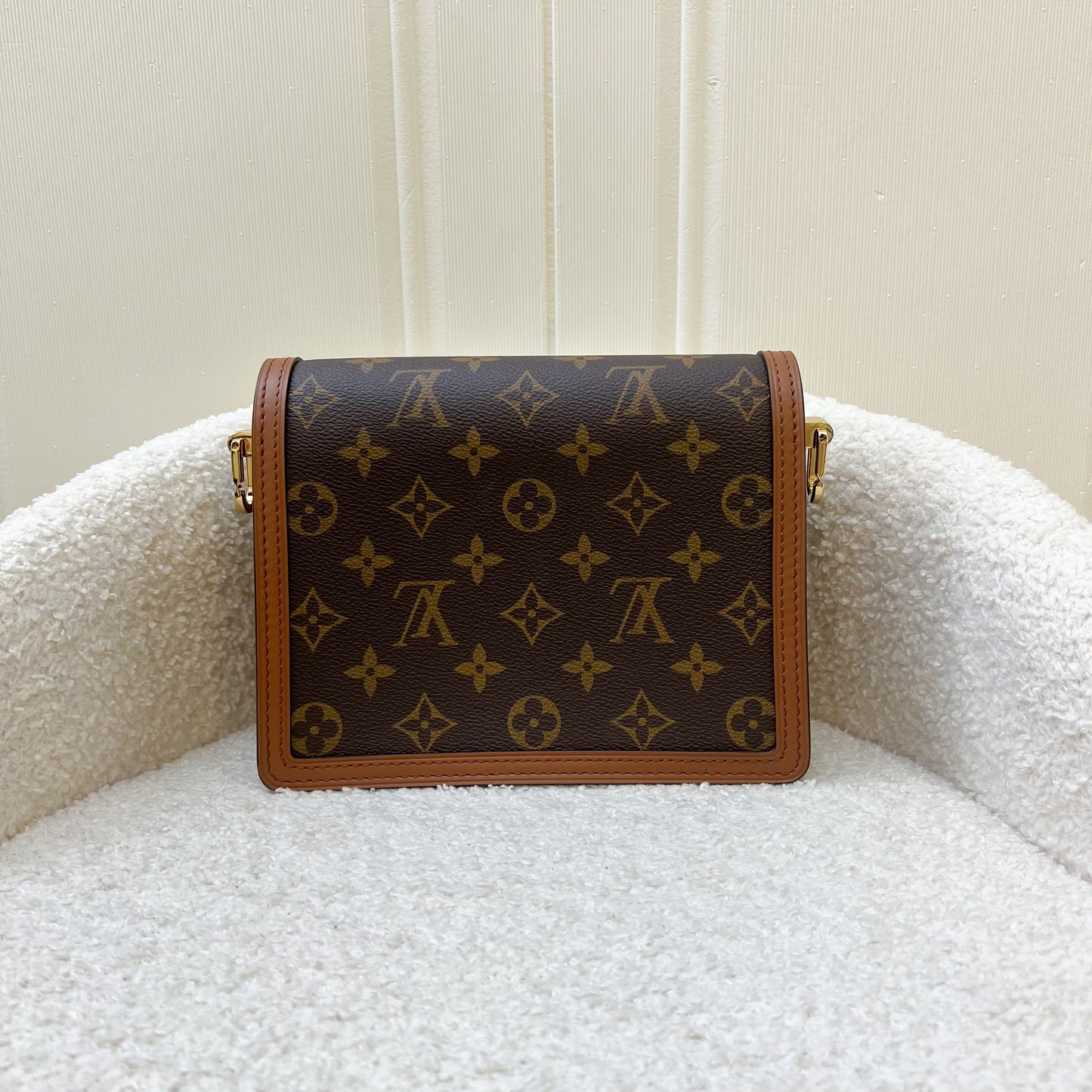 LV Mini Dauphine in Reverse Monogram, Monogram Canvas and GHW