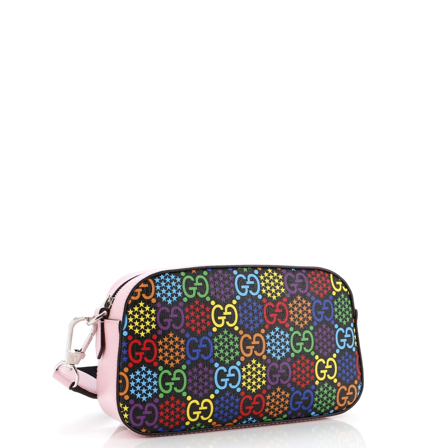 Camera Crossbody Bag Psychedelic Print GG Coated Canvas Small