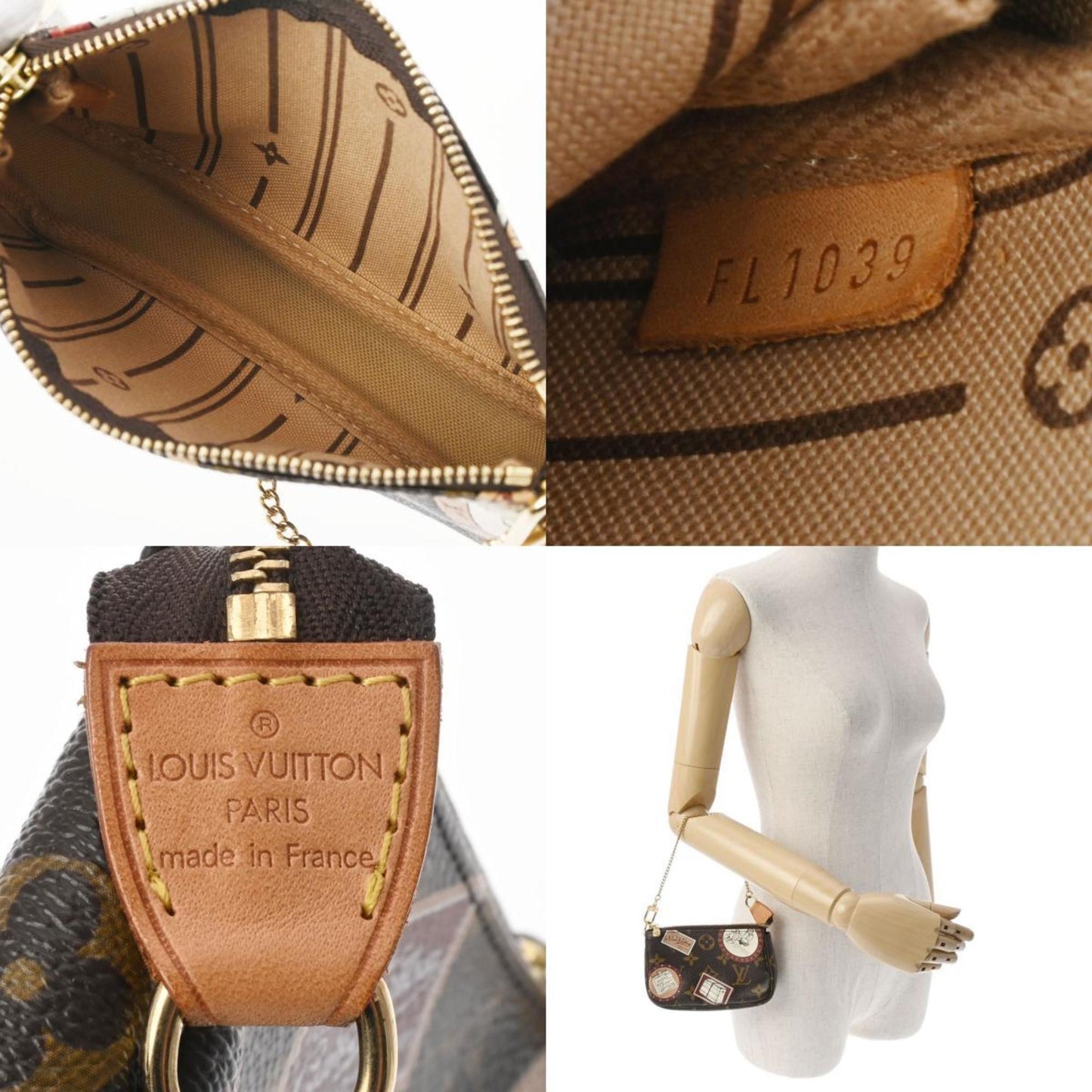 Louis Vuitton Pochette Accessoires  Canvas Shoulder Bag ()