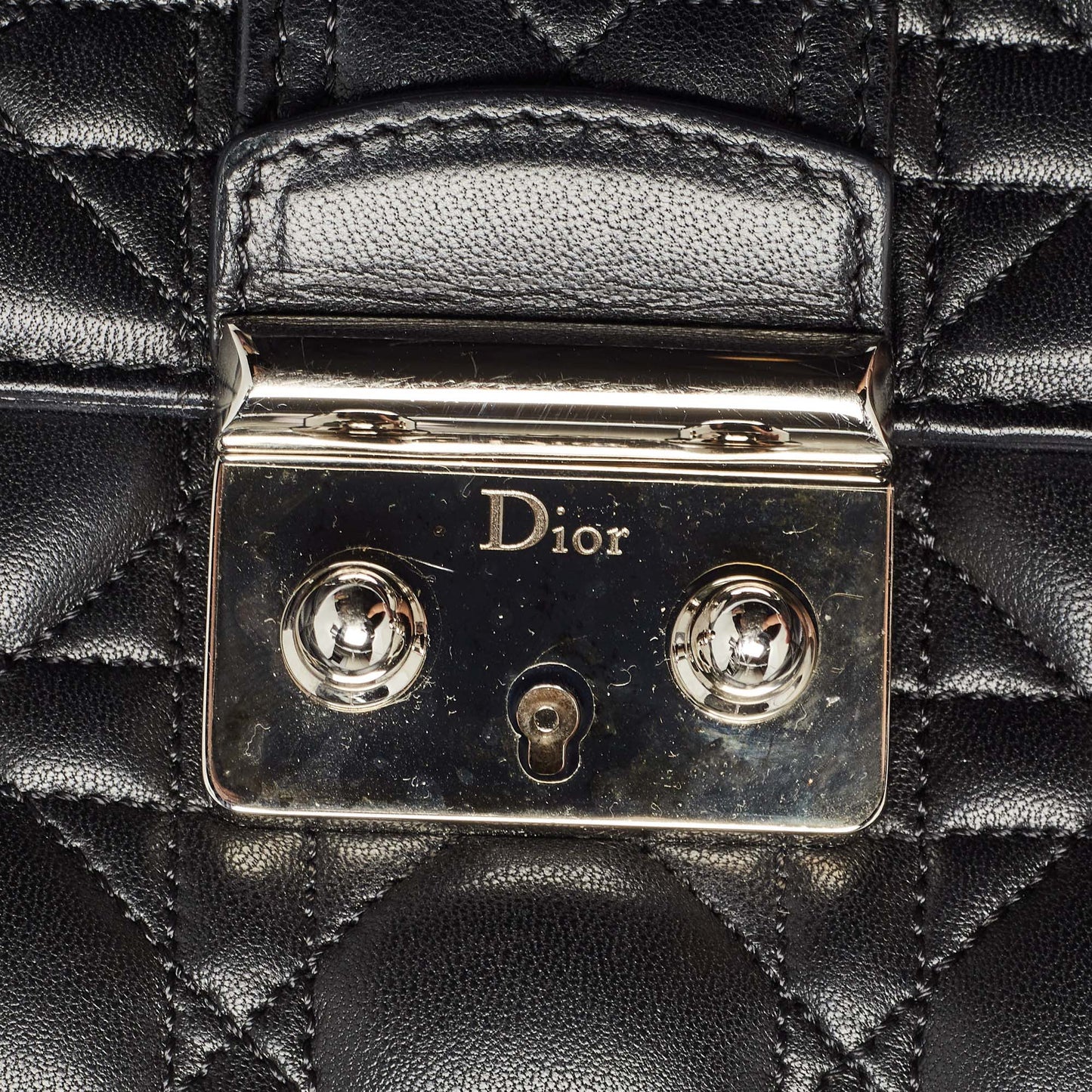 Dior  Cannage Leather Miss Dior Promenade Shoulder Bag