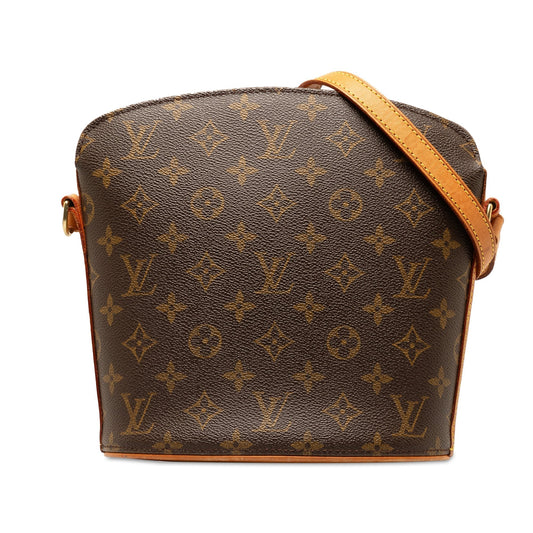 Brown Louis Vuitton Monogram Drouot Crossbody Bag