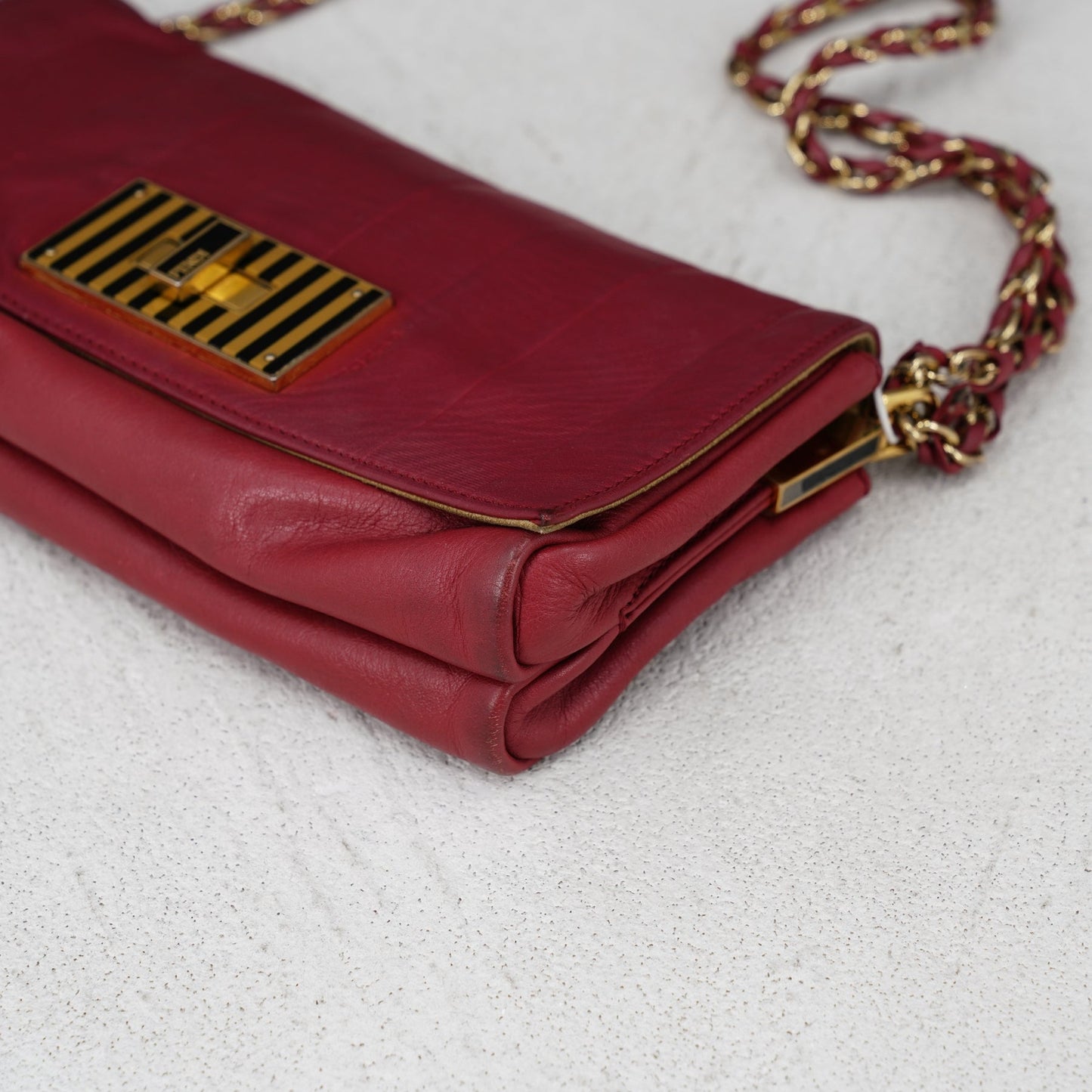 Fendi Leather Claudia Crossbody Bag - '10s