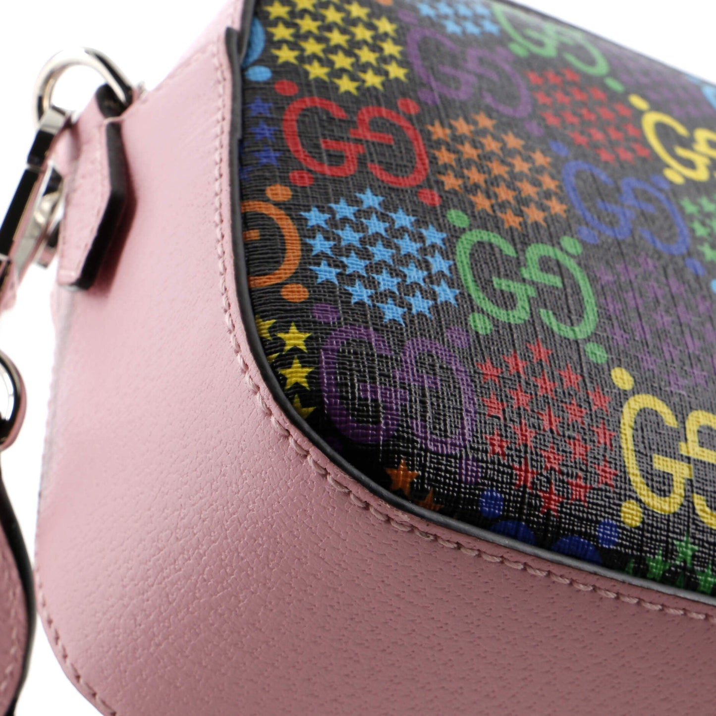 Camera Crossbody Bag Psychedelic Print GG Coated Canvas Small