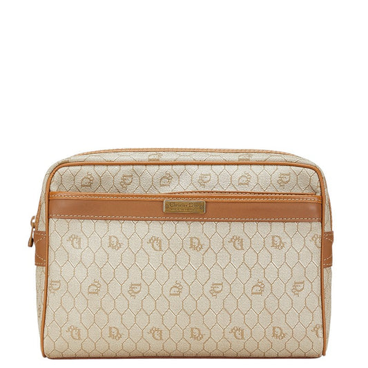 Dior Honeycomb PVC Leather Clutch Bag