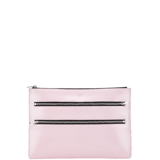Celine Pink Leather Clutch Bag