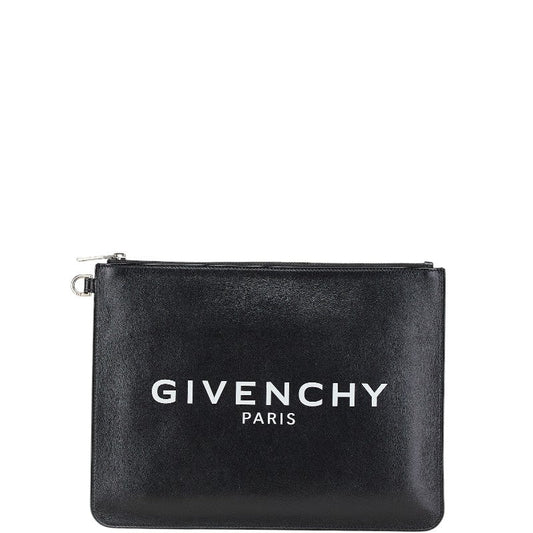 Givenchy Leather Logo Clutch Bag
