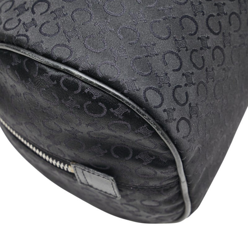 Celine C Macadam Canvas Leather Handbag Mini Boston Bag