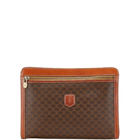 Celine Macadam PVC Leather Clutch Bag