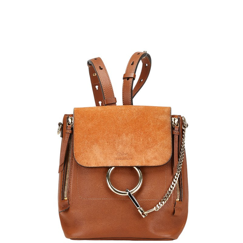 Chloe Leather Suede Faye 2way Backpack