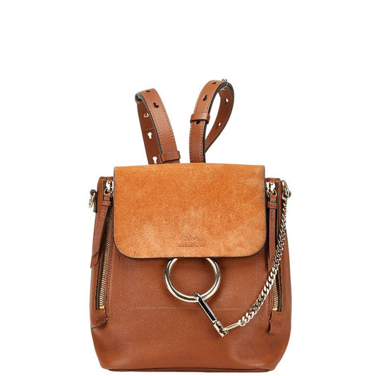 Chloe Leather Suede Faye 2way Backpack